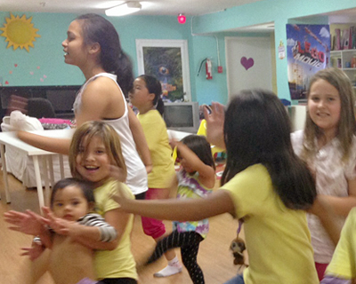 kids' dancing activity